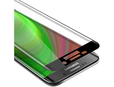 Protector de Pantalla Intero cadorabo Compatible con samsung galaxy s6 edge plus película protectora em transparente con preto