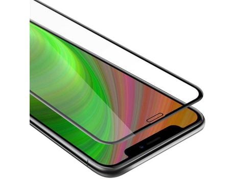 Protector de Pantalla Intero CADORABO Compatible con apple iphone xr película protectora em transparente con preto