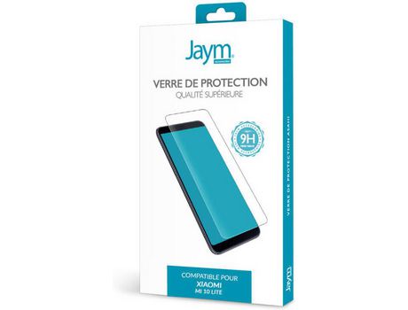 Jaym - cristal templado premium para xiaomi mi 10 lite - plano 2.5d - reforzado 9h ultrarresistente - calidad superior asahi