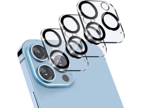Capa de lente para iphone 13 pro / 13 pro max pacote con 3 transparent