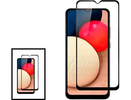 Kit 2 Protector de Pantalla de Cristal Templado 5D Full Cover para Samsung Galaxy M13 5G Transparente/Negro