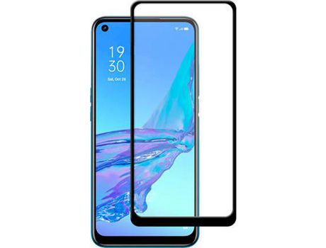 Protector de Pantalla Cristal Templado 5D Full Cover para Oppo Reno 8 Lite 5G Transparente/Negro