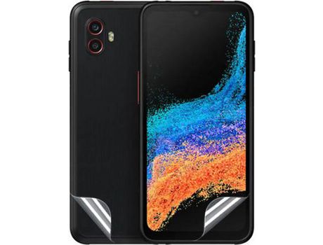 Kit película protectora de hydrogel frente e verso para samsung galaxy xcover6 pro - transparente