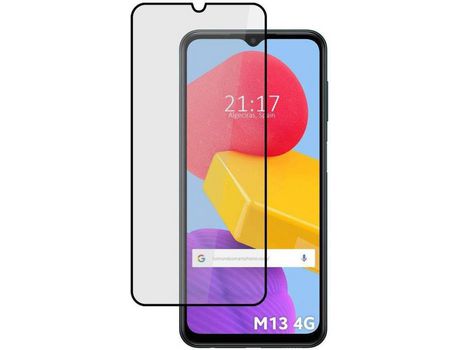 Protector cristal templado completo 5d full glue negro samsung galaxy m13 4g vidrio