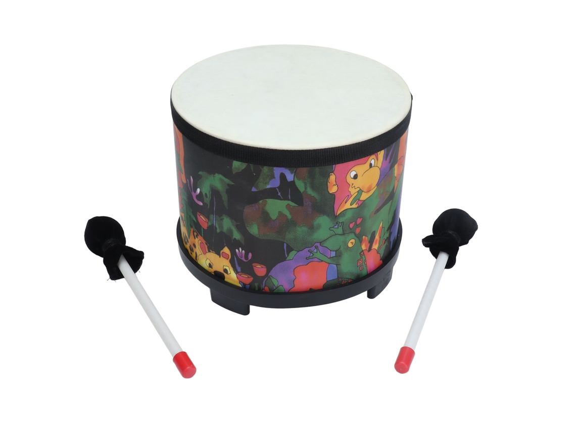 Tambor De Piso De 8 Pulgadas Para Niños Con 2 Baquetas - Lindo Instrumento Musical