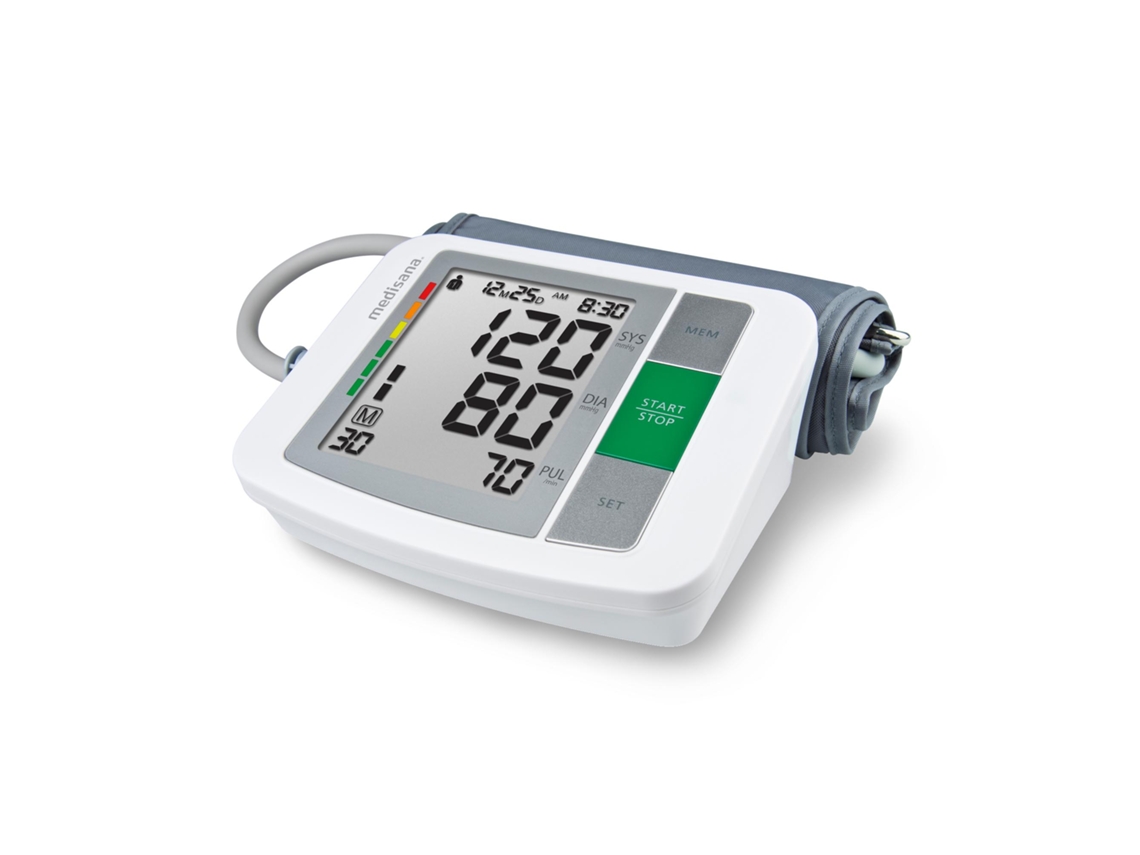 Tensiómetro de brazo MEDISANA BU 510, detección de arritmias, 2×90 memorias