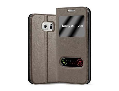 Carcasa para Samsung Galaxy S6 EDGE Marrón