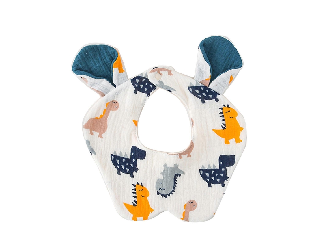 Babero de algodón para niños y niñas, hermoso babero, transpirable, para alimentar a los más pequeños, con 6 capas, pañuelo y bufanda.