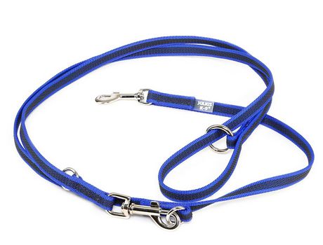 Correa de Entrenamiento Engomada JULIUS K9 Color&Gray Azul (14 mm x 2,2 m)