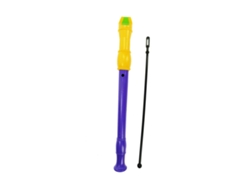 Instrumento Musical REIG Flauta Dulce Amarillo Morado con estuche (Edad Mínima Recomendada: 3 años)