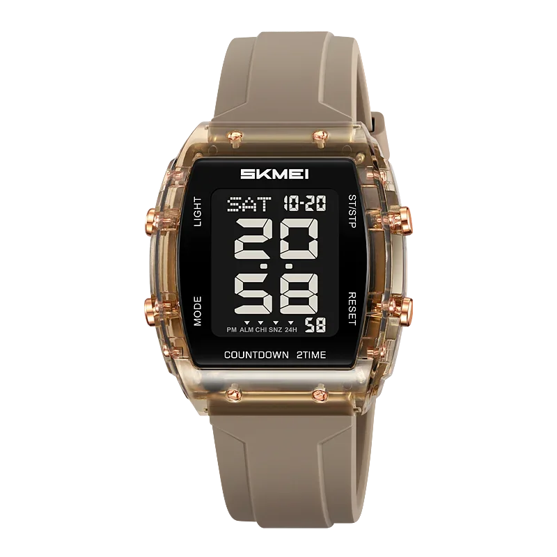 Reloj Con Temporizador De Cuenta Regresiva, Reloj De Pulsera Digital, Calendario, Luz Led, Reloj Electrónico Resistente Al Agua