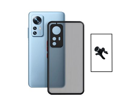 Kit Carcasa Anti Choque Camera Protection + Suporte Magnético Xiaomi 12 Lite PHONECARE Negro