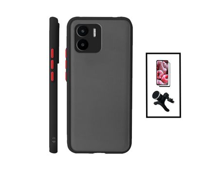 Kit Cacasa + Protector de Pantalla + Soporte para Xiaomi Redmi A1 PHONECARE Negro