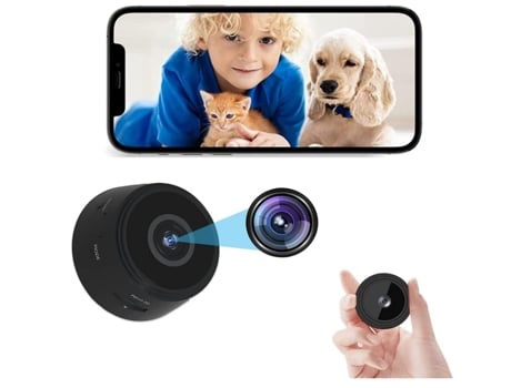 Mini cámara espía oculta inalámbrica VEANXIN 1080P VSM-653 Negro