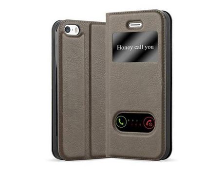 Carcasa para iPhone 5 / 5S / SE 2016 CADORABO Marrón