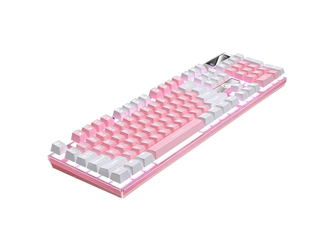 Teclado para juegos RGB de 104 teclas, teclado de tamaño completo, accesorios para juegos Everley891