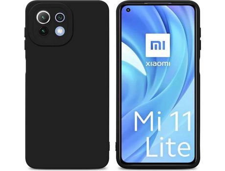 Cacasa para Xiaomi Mi 11 Lite (4G/5G)/11 Lite Ne CADORABO Negro