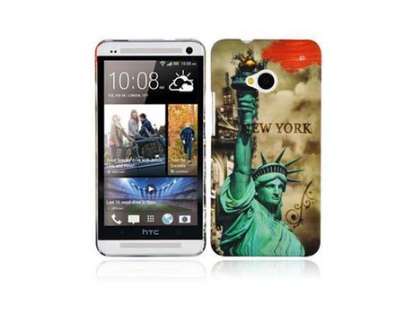 Carcasa para HTC ONE M7 CADORABO Marrón