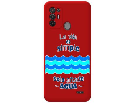 Carcasa para ZTE Blade A52 TUMUNDOSMARTPHONE Rojo