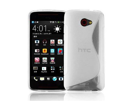 Carcasa para HTC BUTTERFLY S CADORABO Transparente