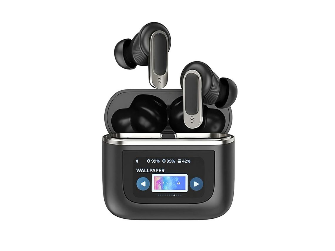Auriculares Real Pantalla Táctil Inteligente Un Control KLACK Bluetooth Negro