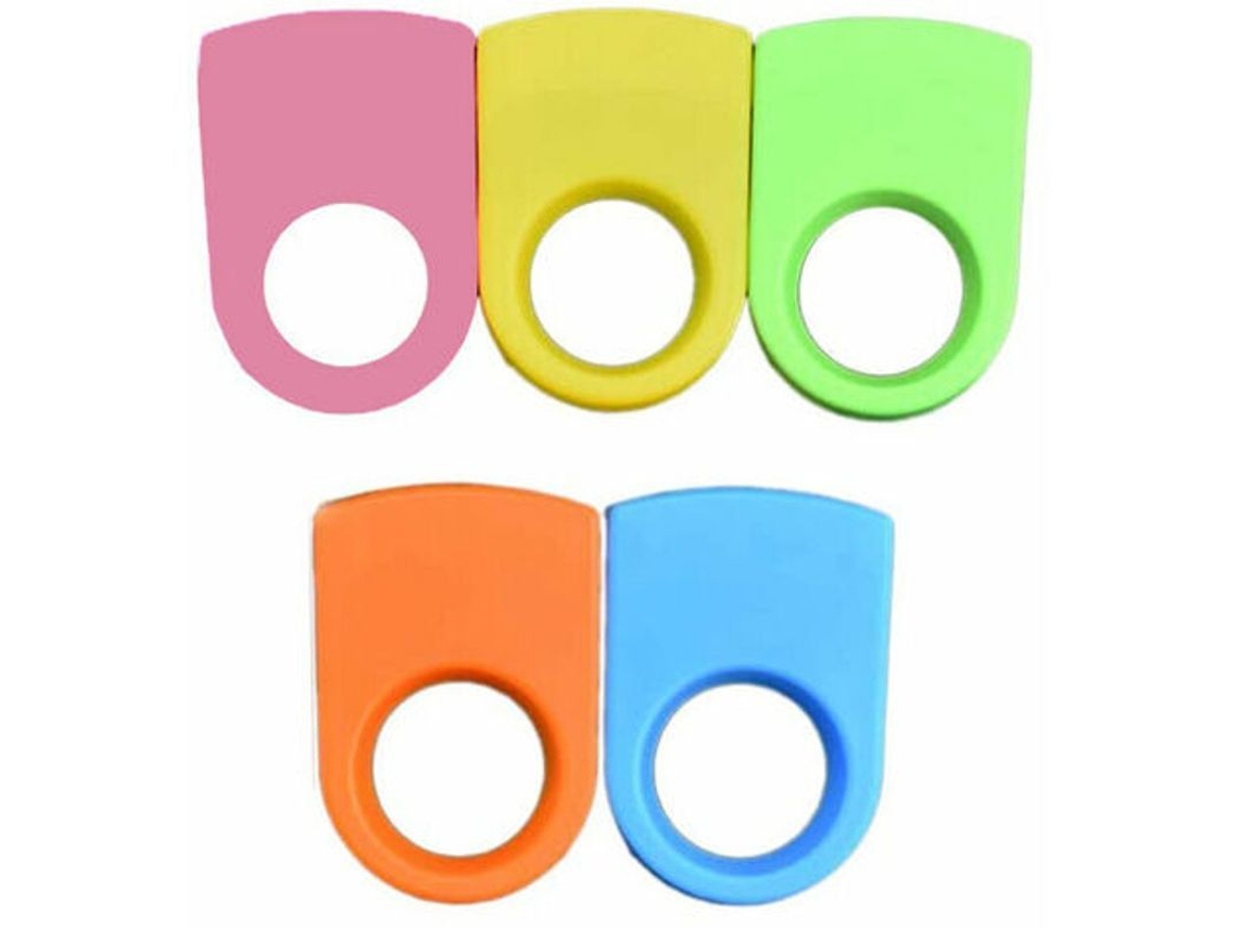 Juego De Anillos Para Sujetar Botellas, 5 Piezas, Accesorios De Cocina, Azul, Verde, Amarillo, Naranja, Rosa
