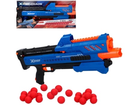 Pistola ZURU de bolas goma espuma x-shot chaos orbit (59x6x26 cm - 13 años)