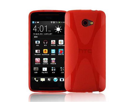 Carcasa para HTC BUTTERFLY S CADORABO Roja