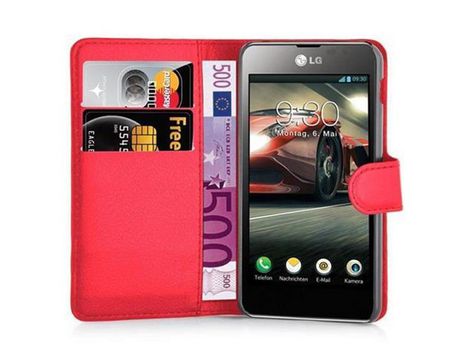 Carcasa para LG OPTIMUS F5 / LUCID 2 CADORABO Roja