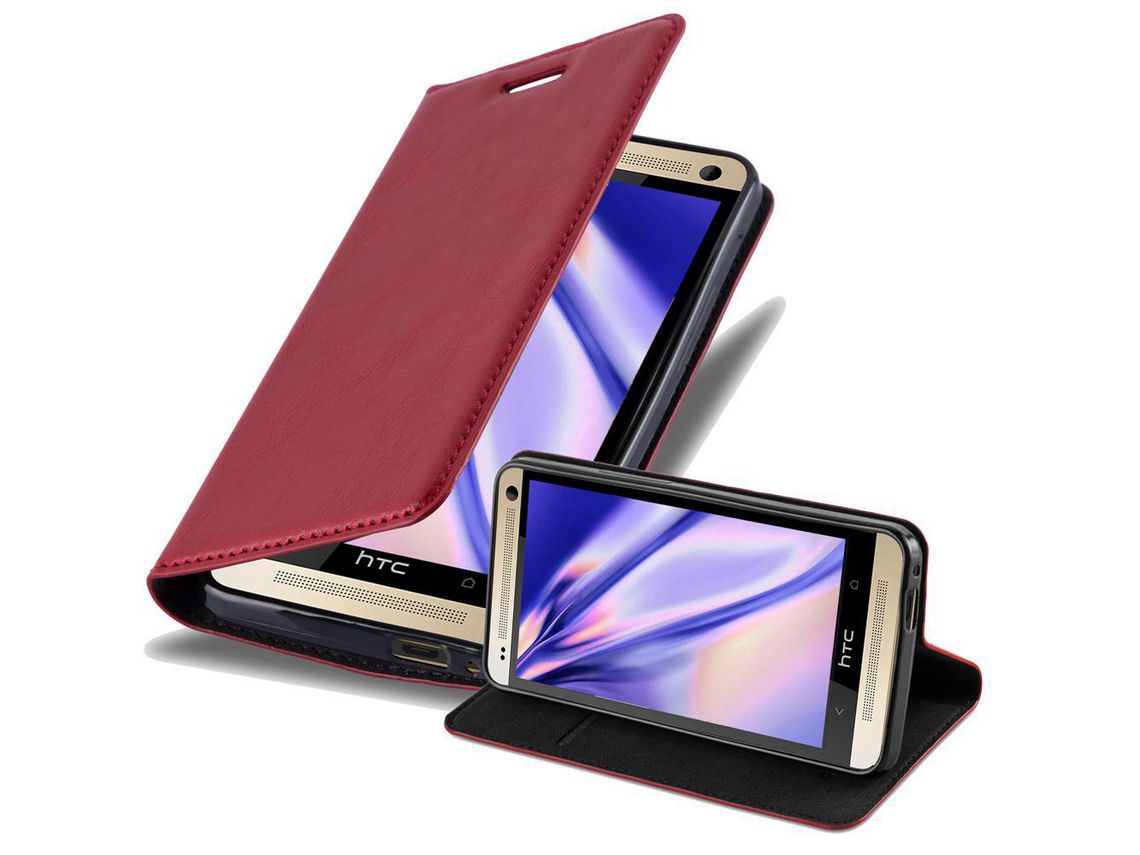 Carcasa para HTC ONE M7 CADORABO Roja