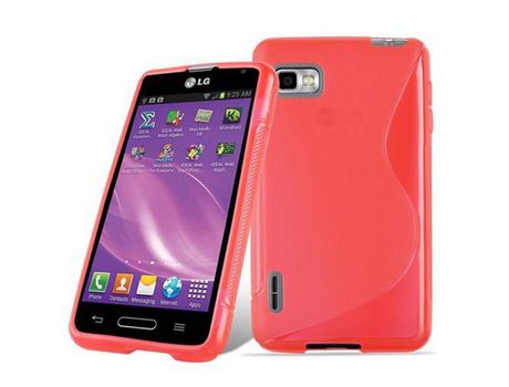 Carcasa para LG OPTIMUS F3 CADORABO Roja