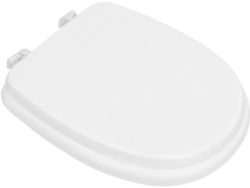 Asiento De Inodoro Blanco Acolchado Con Asiento De Espuma Gruesa Y Tapa Extendida Suave.