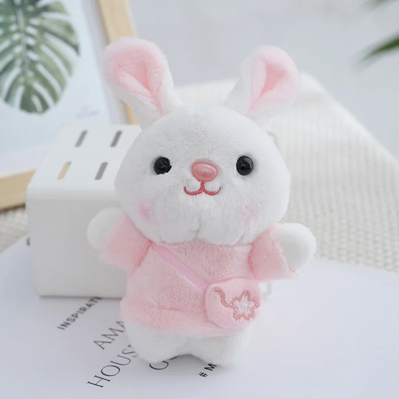 (rosa) Lindo Llavero De Peluche De Conejo Para Mochila