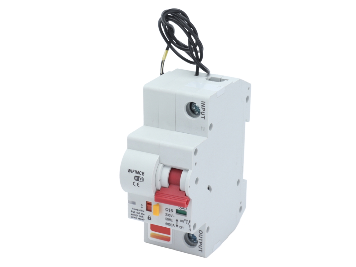 2026dz-interruptor De Circuito Inteligente 1p Wifi Bluetooth Con Shell Retardante De Fuego Interruptor Remoto Ac