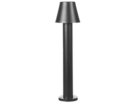 Lámpara de bolardo LED de jardín negra BELIANI Holmes