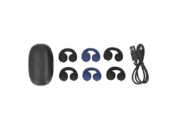 Auriculares Inalámbricos De Oído Abierto Con Bluetooth 5.3, Auriculares Con Clip Y Estuche De Carga, 40 Horas De Reproducción, Control Táctil, Conduc