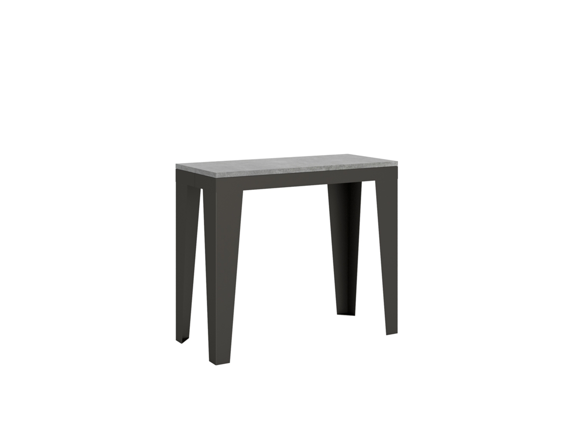 Consolas Flame Evolution Extensible hasta 300 cm ITAMOBY (90 x 40 x 77 cm - Paneles de Melamina - Cemento)