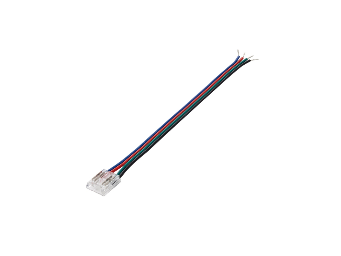 Conector Hipopótamo con Cable para Unir Tira LED RGB/RGBIC COB 24V DC IP20 Ancho 10mm LEDKIA