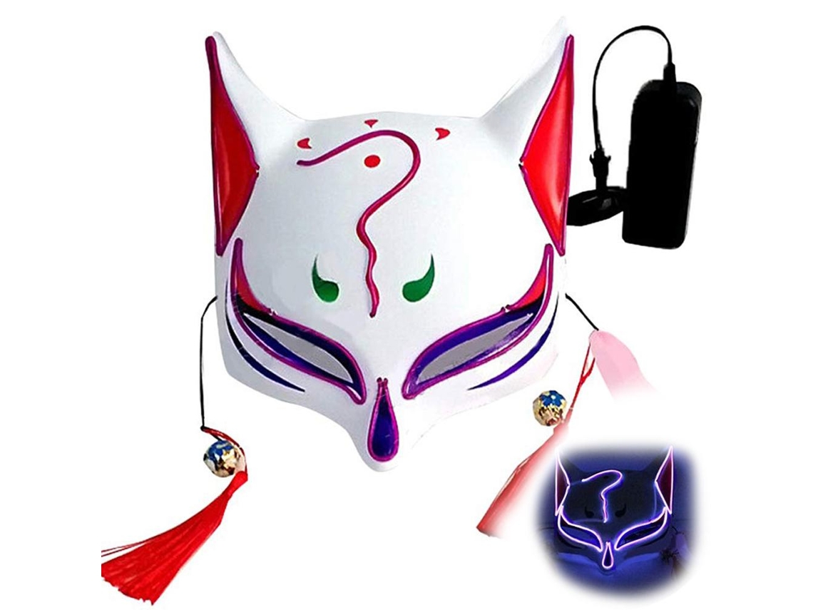 Vlola-máscara Led Para Halloween Disfraz Carnaval Fiesta Decoración Props Traje Cosplay