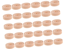 Ruedas De Juguete De Madera, 30 Piezas, 3,5 Cm, Agujero De 6 Mm, Madera Maciza De Haya, Para Niños Y Niñas (hágalo Usted Mismo).