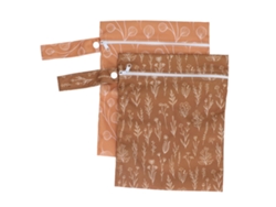 2 Bolsas Impermeables Reutilizables Para Bebés, Para Ropa Húmeda Y Seca, Con Cremallera 027
