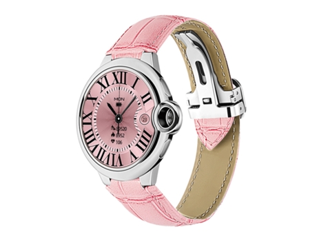 Smartwatch, pantalla grande de alta definición de 1,32 pulgadas, resistente al agua IP67, rosa CHRONUS