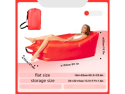 Sofá inflable portátil para exteriores Digitallab (rojo)