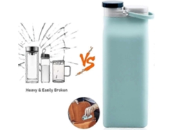 Botella De Agua Plegable Sin Bpa Ideal Para Viajes Y Actividades Deportivas. Rosewell