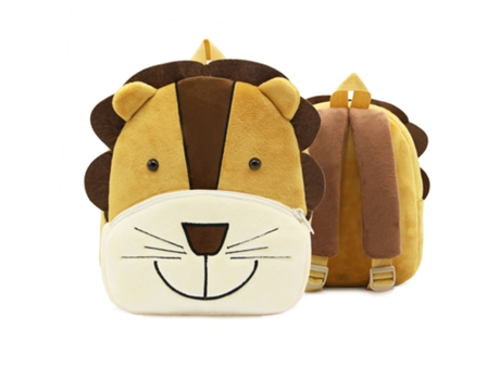 Mochila animal de dibujos animados niños mochila kindergarten mochila de felpa León animal
