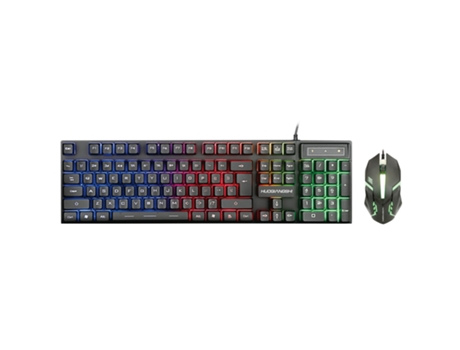 Juego de Teclado con Cable Ergonomía Luminoso Antideslizante Profesional Respuesta Rápida Mecanografía Iluminación Colorida Computadora USB Gaming ...