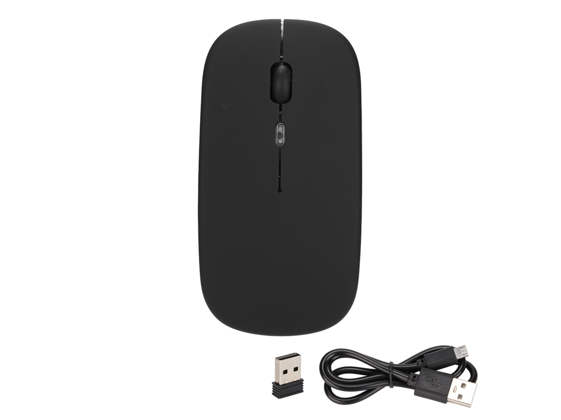 Ratón Inalámbrico Ergonómico, Modo Dual, Bluetooth 5.0/2.4g, Batería Recargable De 500 Mah, Dpi Ajustable, Luz Led.