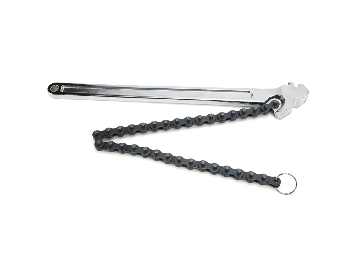 Llave De Cadena De 15 Pulgadas, Acero Cromo-vanadio Pulido, Herramienta Manual Cromada