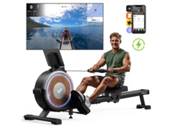 Remo Electromagnético MERACH, 16 Niveles, Autoalimentado, BLUETOOTH, APP Conectado, LCD, Asiento Regulable, Plegable, Hogar, Entrenamiento Completo