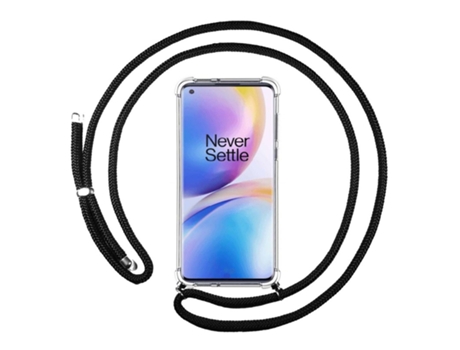 Carcasa OnePlus 8 Pro TUMUNDOSMARTPHONE Colgante Negro